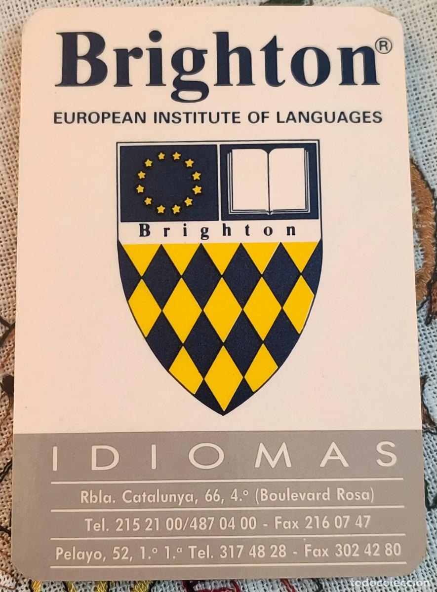 Coleccionismo Calendarios: CALENDARIO DE BOLSILLO | BRIGHTON IDIOMAS - A&Ntilde;O 1990/91
