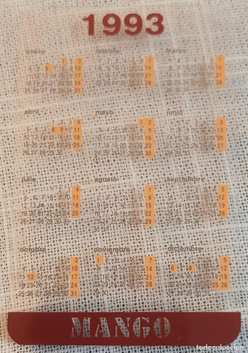 Coleccionismo Calendarios: CALENDARIO DE BOLSILLO | MANGO - A&Ntilde;O 1993