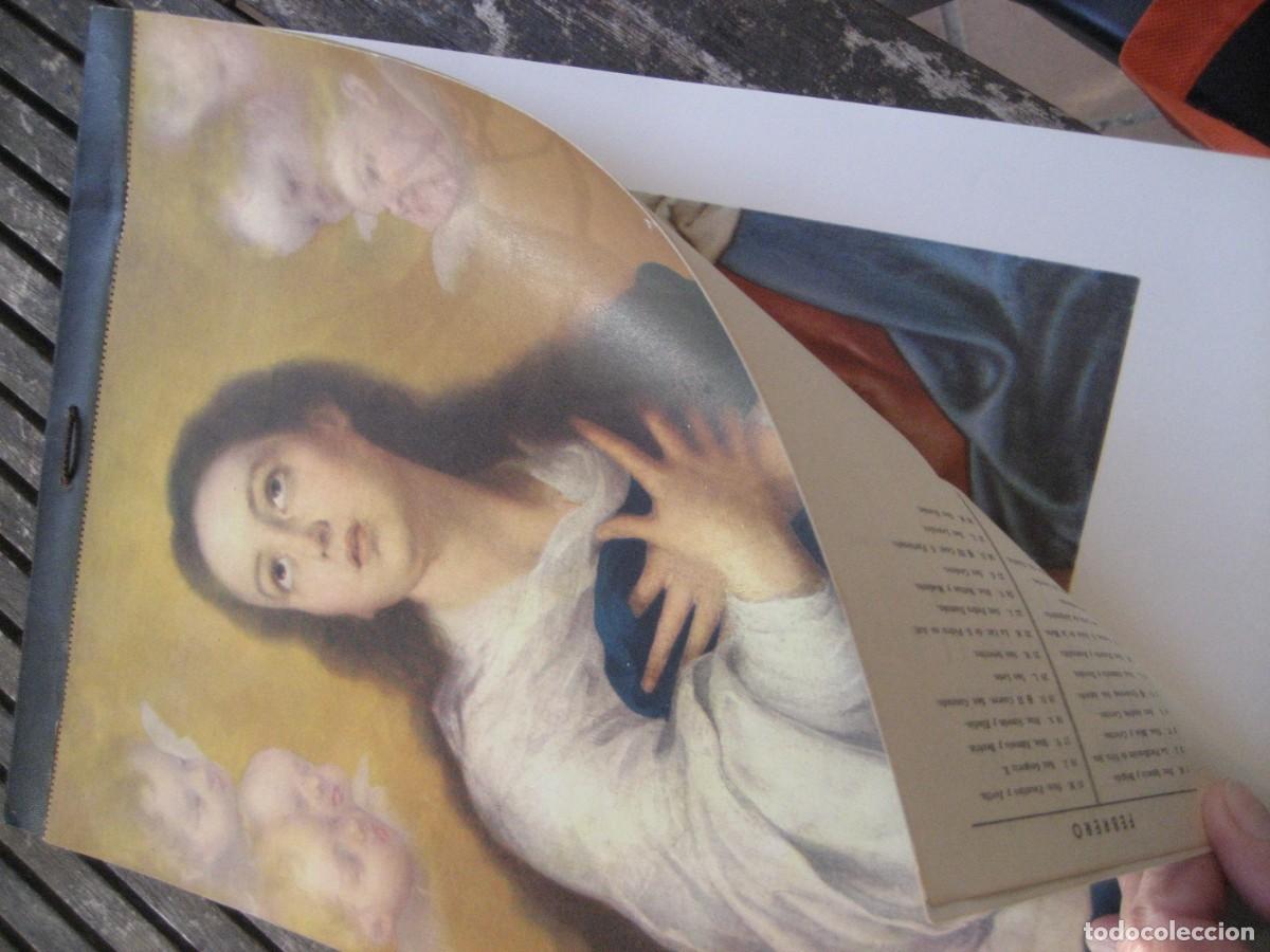 Coleccionismo Calendarios: bonito calendario de pared 7 imagenes de Virgenes , virgen 1967 Modelo papel de calidad especial