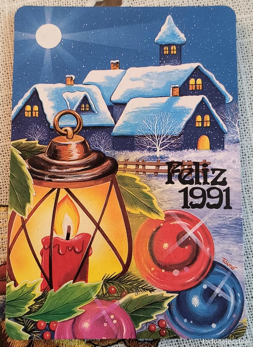 Coleccionismo Calendarios: CALENDARIO DE BOLSILLO | NAVIDAD - A&Ntilde;O 1991