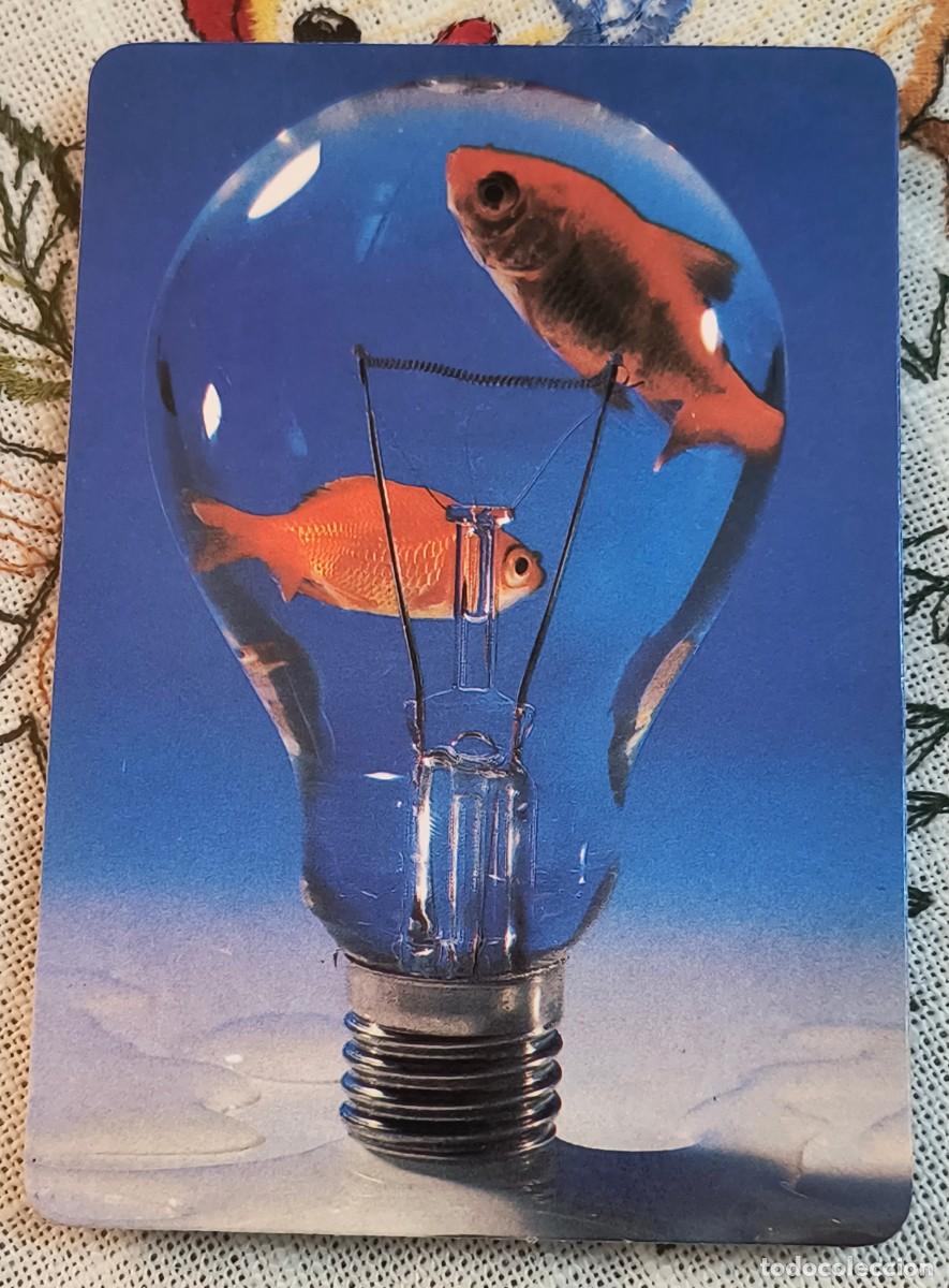 Coleccionismo Calendarios: CALENDARIO DE BOLSILLO | PECES EN BOMBILLA - A&Ntilde;O 1990