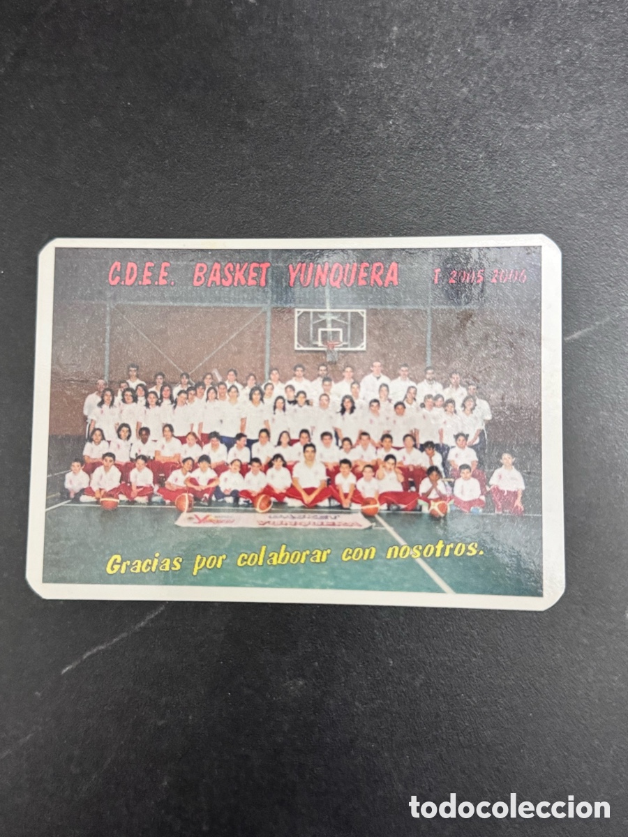 Coleccionismo Calendarios: Calendario deportivo basket Yunqera de henares, a&ntilde;o 2006