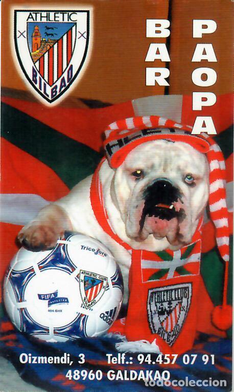 Coleccionismo Calendarios: CALENDARIO DE PUBLICIDAD F&Uacute;TBOL - A&Ntilde;O 2000 - BAR PAOPA - ATHLETIC DE BILBAO