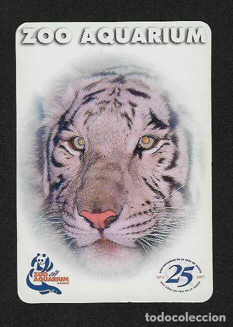 Coleccionismo Calendarios: CALENDARIO DE BOLSILLO A&Ntilde;O 1997 FAUNA - TIGRE - ZOO ACUARIUM - MADRID - VER FOTO REVERSO