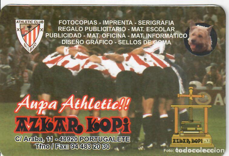 Coleccionismo Calendarios: CALENDARIO DE PUBLICIDAD F&Uacute;TBOL - A&Ntilde;O 2000 - AZKAR KOPI - ATHLETIC DE BILBAO