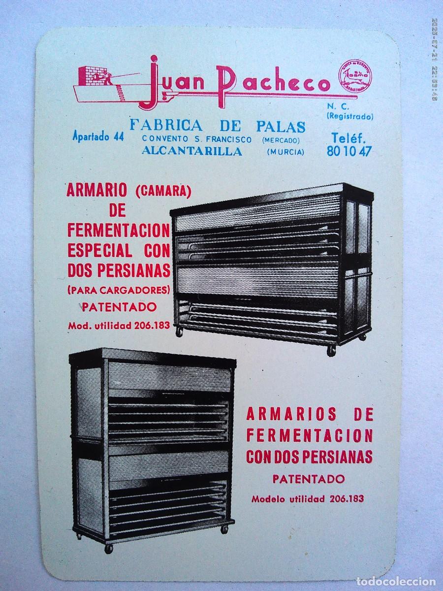 Coleccionismo Calendarios: CALENDARIO DE BOLSILLO DE FOURNIER DE 1980 : JUAN PACHECO, FABRICA DE PALAS. ALCANTARILLA ( MURCIA )
