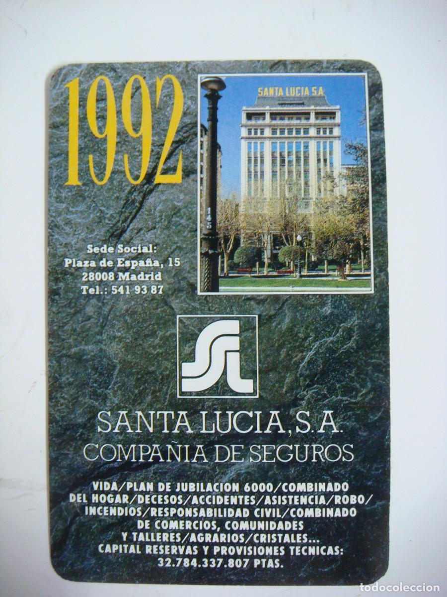 Colecionismo Calend&aacute;rios: CALENDARIO DE FOURNIER DE SANTA LUCIA A&Ntilde;O 1992-ALB-N&ordm;-6