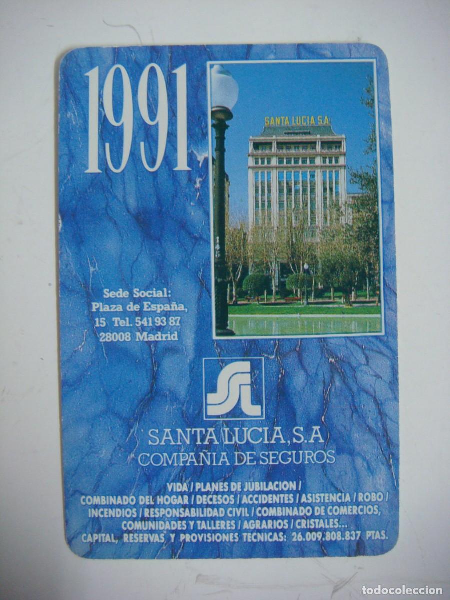 Colecionismo Calend&aacute;rios: CALENDARIO DE FOURNIER DE SANTA LUCIA A&Ntilde;O 1991-ALB-N&ordm;-6