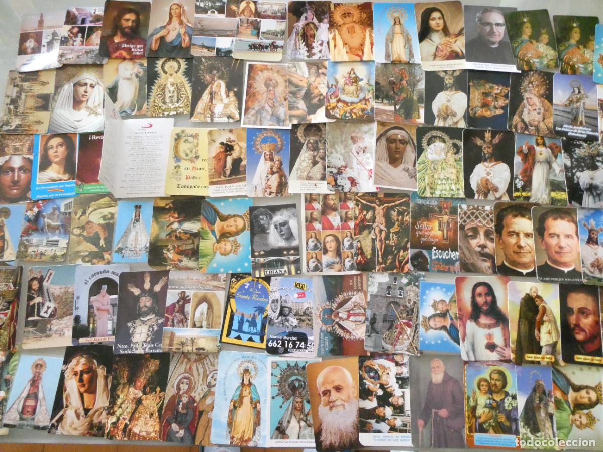 Coleccionismo Calendarios: LOTE COLECCI&Oacute;N + DE 325 CALENDARIOS DE BOLSILLO RELIGIOSOS. SEMANA SANTA V&Iacute;RGENES SANTOS. 650GR