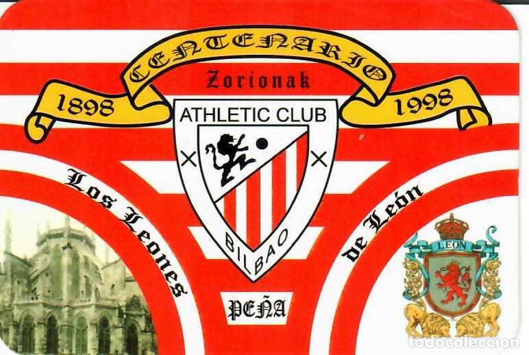 Coleccionismo Calendarios: CALENDARIO DE PUBLICIDAD F&Uacute;TBOL - A&Ntilde;O 2000 - ATHLETIC DE BILBAO - Pe&ntilde;a Los Leones de Le&oacute;n