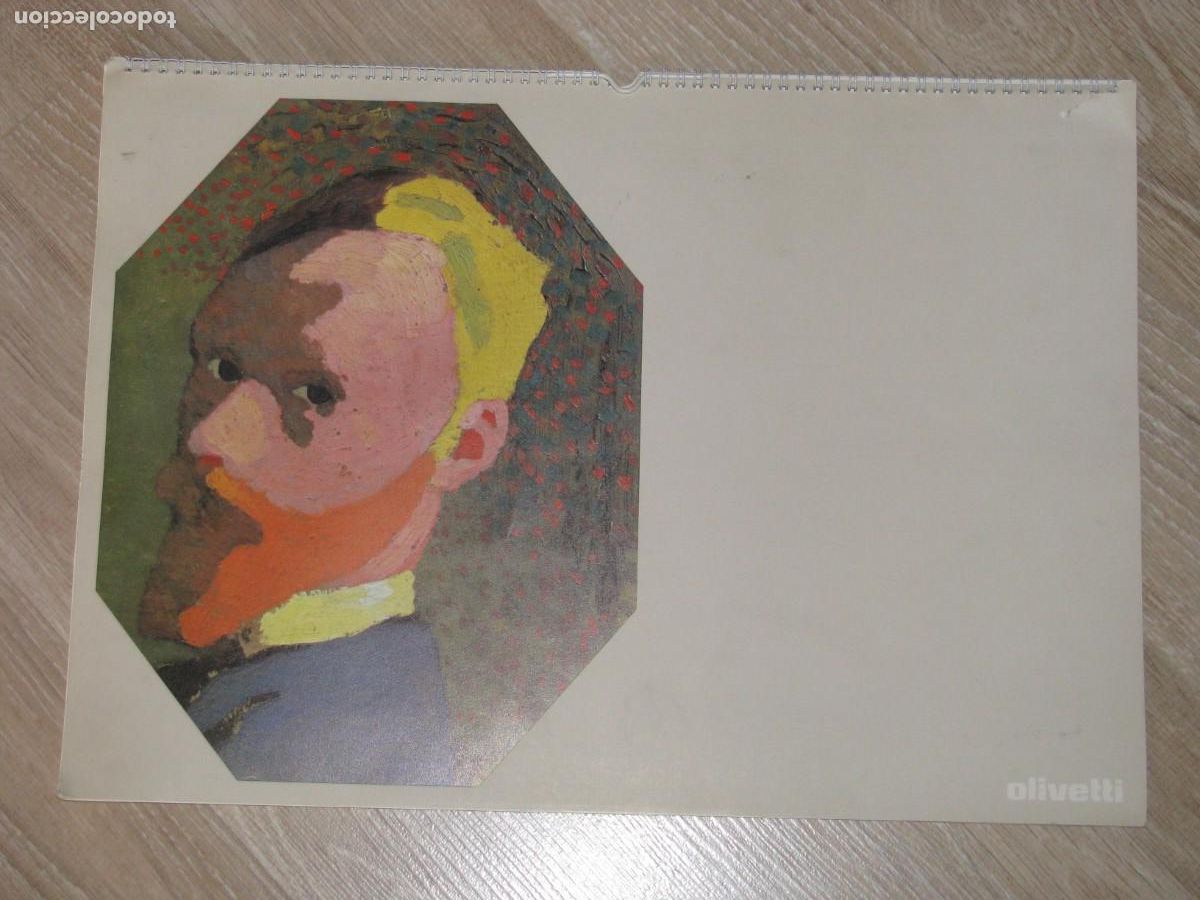 Coleccionismo Calendarios: CALENDARIO DE PARED PUBLICIDAD OLIVETTI 1973. IMAGENES DE OBRAS DE VUILLARD. IMPRESO ITALIA