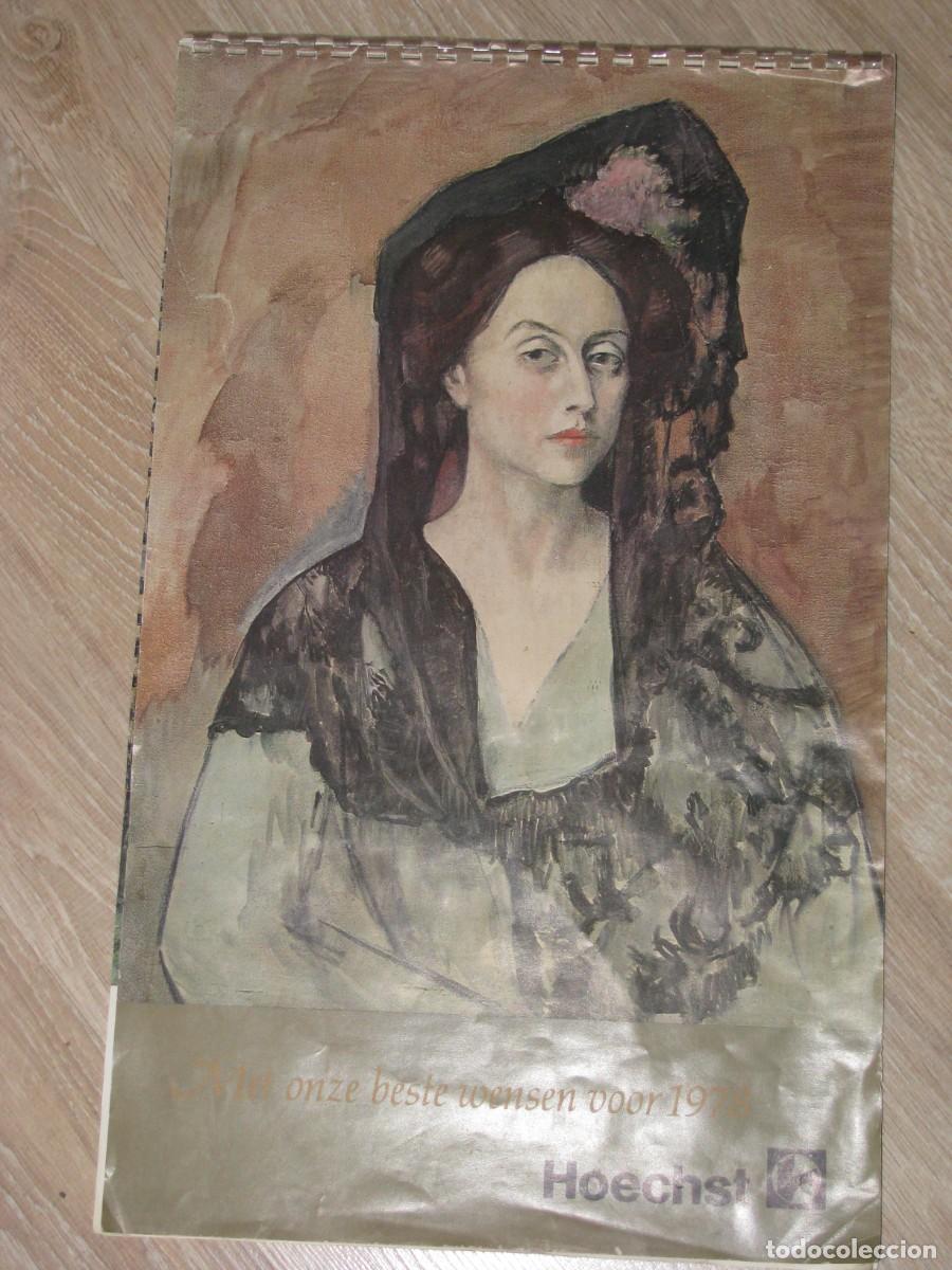 Coleccionismo Calendarios: CALENDARIO DE PARED PUBL. HOECHST. 1978. DOBLE CARA. UNA CARA DE OBRAS DE PICASSO, LA OTRA VARIOS