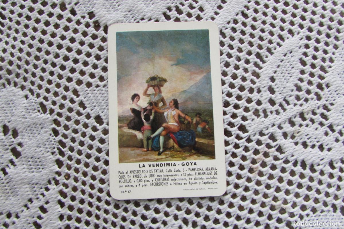 Collectables Calendars: CALENDARIO FOURNIER LA VENDIMIA GOYA A&Ntilde;O 1967