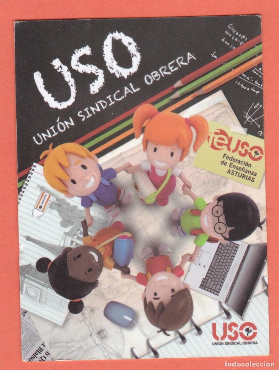 Coleccionismo calendarios: CALENDARIO 2014/2015 - SINDICATO USO. FEDERACION DE ENSE&Ntilde;ANZA ASTURIAS - CALENDARIO ESCOLAR