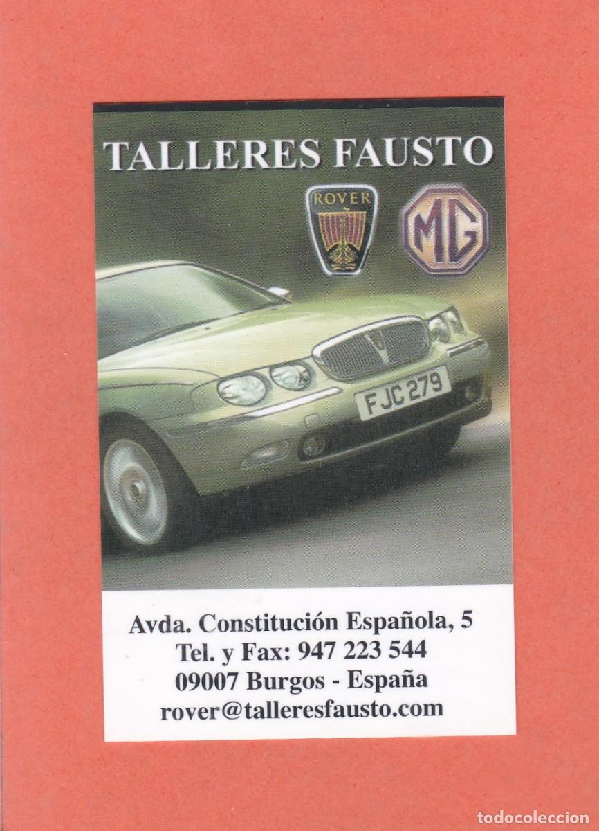 Coleccionismo calendarios: CALENDARIO 2003 - TALLERES FAUSTO - COCHES ROVER Y MG