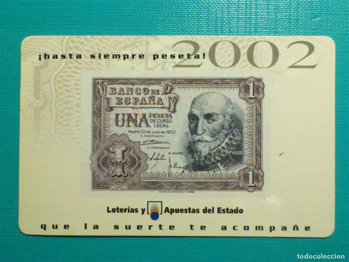 Colecionismo Calend&aacute;rios: Calendario de Bolsillo - Loterias y Apuestas del Estado - A&ntilde;o 2002