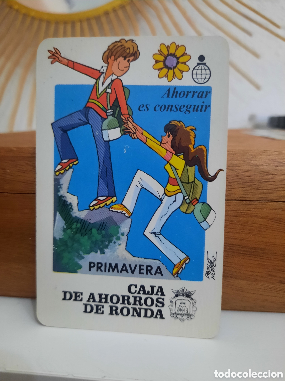 Coleccionismo calendarios: Calendario de Bolsillo H.fournier 1983 Caja de Ahorros de Ronda