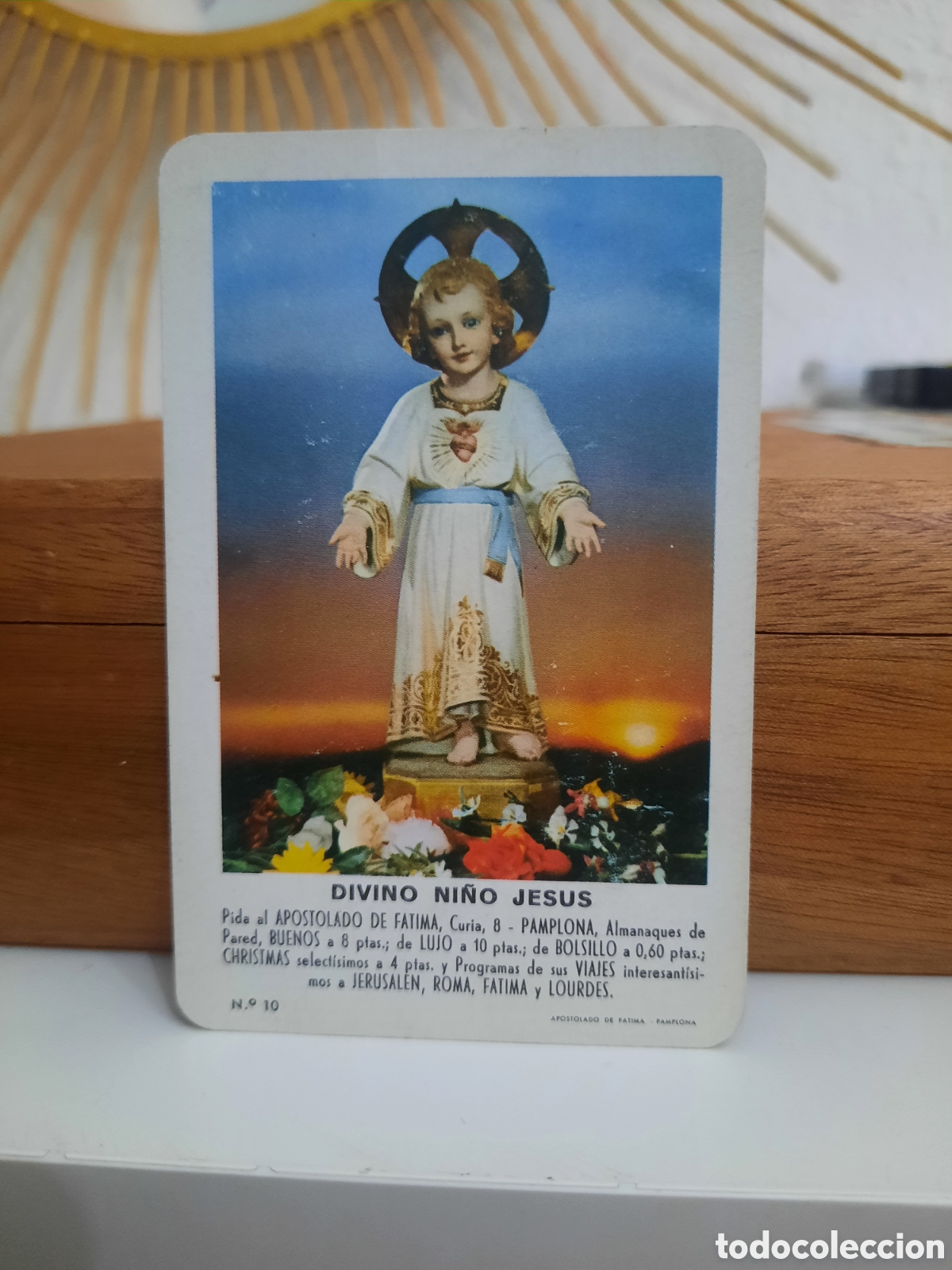 Coleccionismo calendarios: Calendario de Bolsillo H.fournier 1963 Divino Ni&ntilde;o Jes&uacute;s