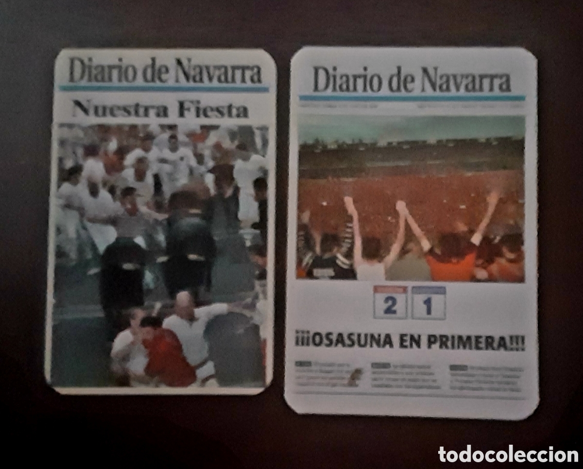 Coleccionismo calendarios: Calendarios Diario de Navarra 2001-2002