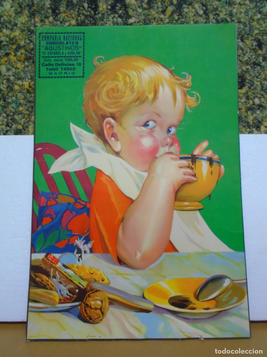 Collezionismo Calendari: COMPA&Ntilde;IA NACIONAL.CHOCOLATES&rdquo;AGUSTINOS&rdquo; Y &rdquo;KOBLAN&rdquo;.MADRID.ANTIGUO CALENDARIO.