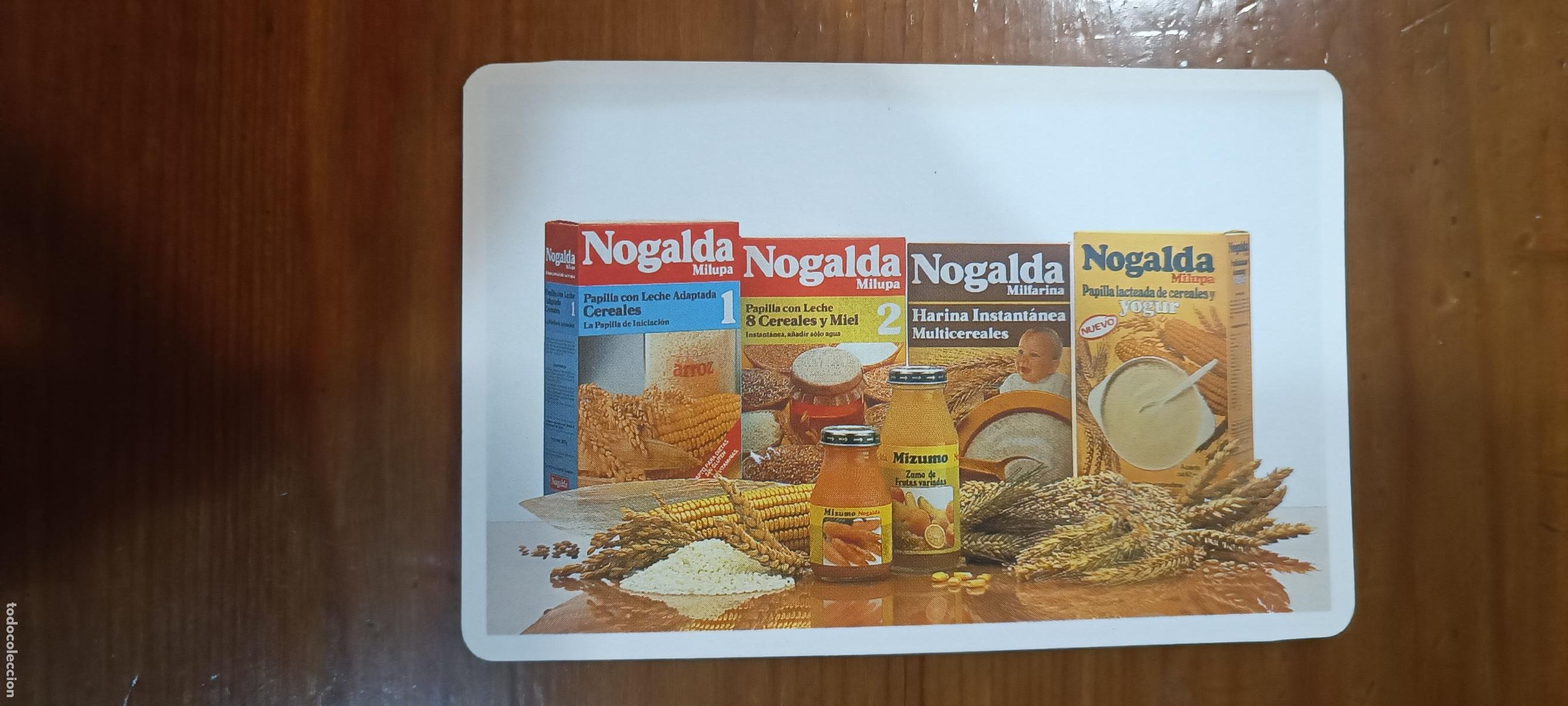 Coleccionismo calendarios: CALENDARIO PUBLICIDAD PAPILLAS NOGALDA A&Ntilde;O 1987 NAIPES COMAS