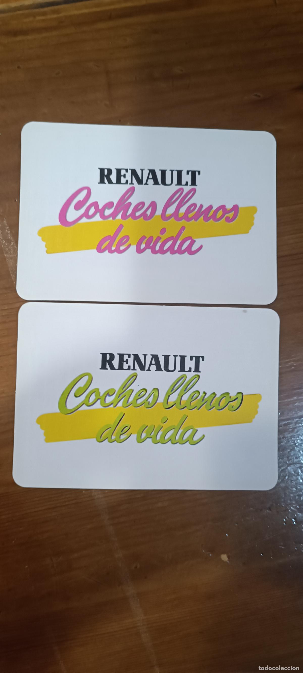 Coleccionismo calendarios: 2 Calendarios bolsillo - A&Ntilde;O 1988 - RENAULT dos colores - e.a.c.a.s.a. Esplugues