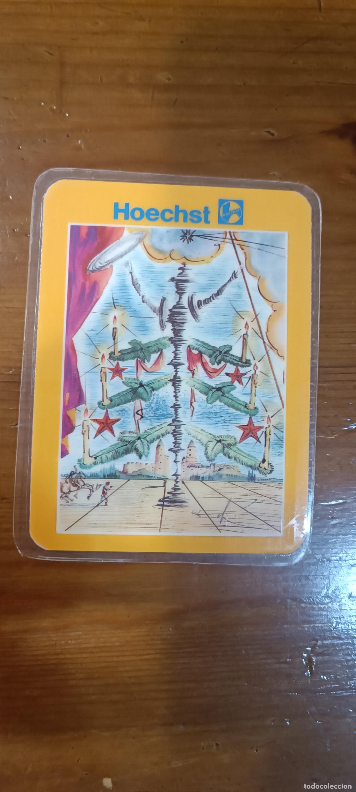 Coleccionismo calendarios: Calendario Publicidad HOECHST 1988 con ilustraciones de Dal&iacute;
