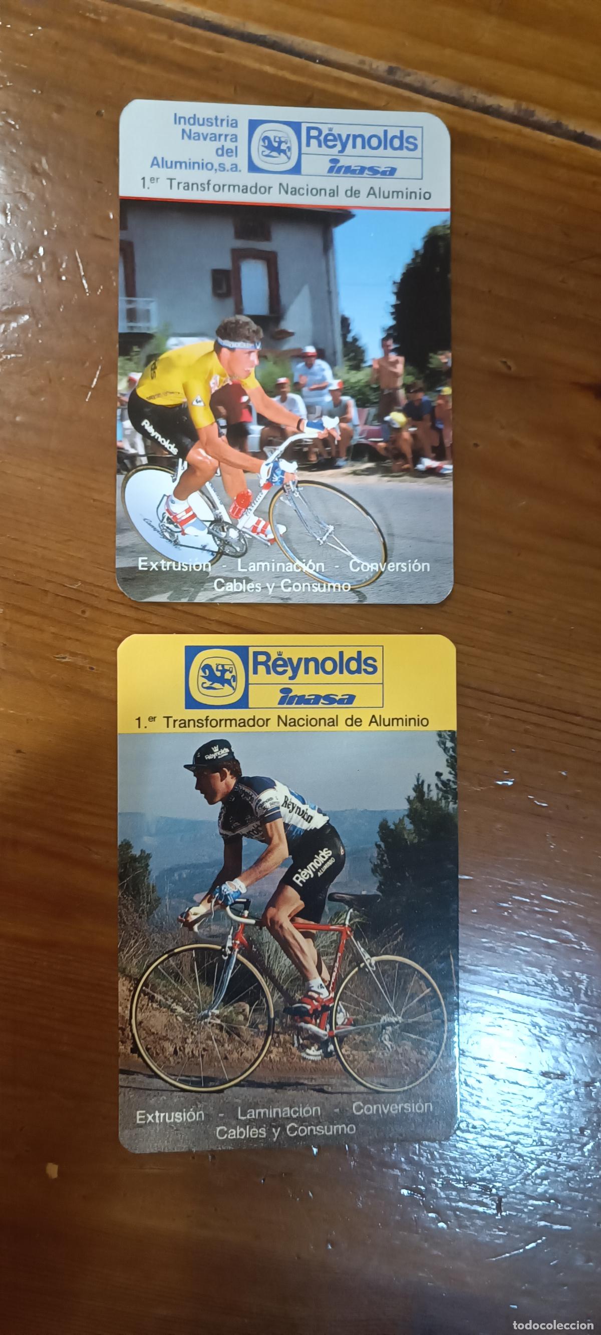 Coleccionismo calendarios: 2 CALENDARIOs PUBLICITARIO PEDRO PERICO DELGADO CICLISMO REYNOLDS A&Ntilde;O 1988 1989