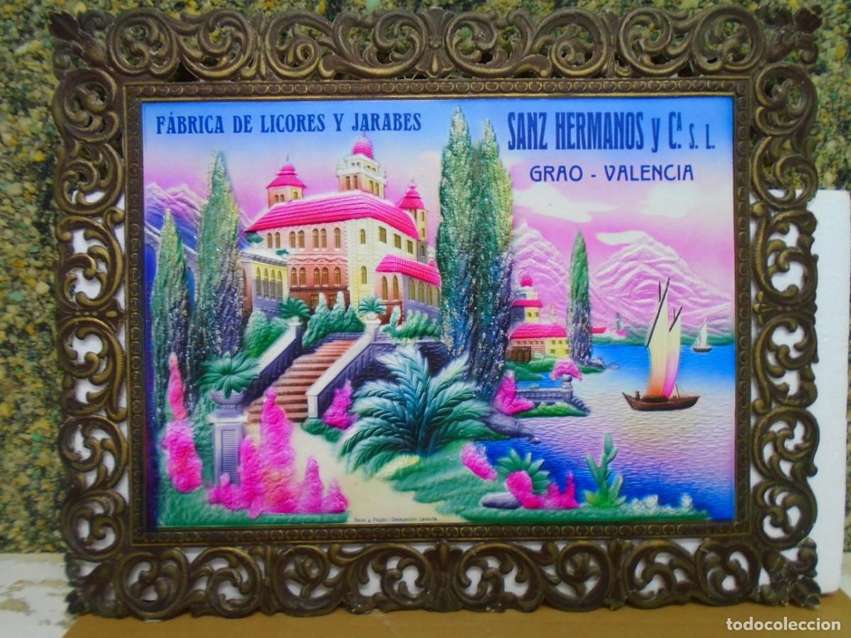 Collezionismo Calendari: FABRICA DE LICORES Y JARABES DE &rdquo;SANZ HMNOS Y CIA&rdquo;GRAO-VALENCIA.ANTIGUO CALENDARIO.49X38 CM.