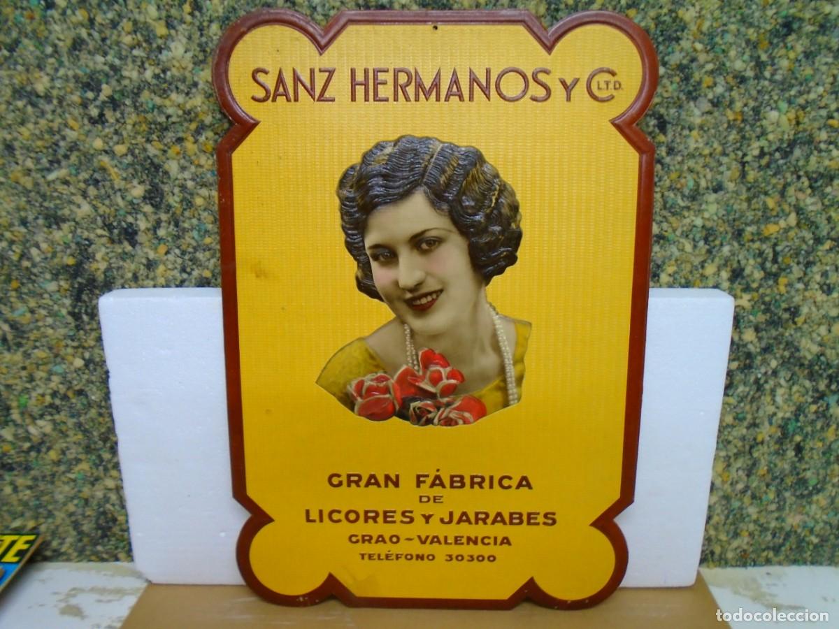 Collezionismo Calendari: GRAN FABRICA DE LICORES Y JARABES DE &rdquo;SANZ HMNOS Y CIA&rdquo;GRAO-VALENCIA.ANTIGUO CALENDARIO.48X33 CM.