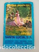 Coleccionismo calendarios: Calendario 1976 Publicidad SANTA LUCIA