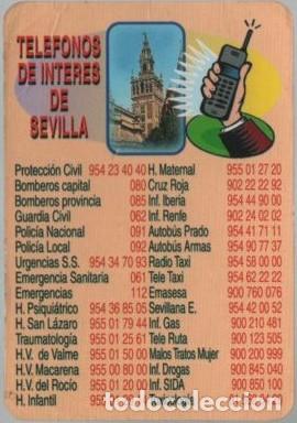 Coleccionismo calendarios: CALENDARIO TELEFONOS INTERES SEVILLA A&Ntilde;O 2010 CAL-11162