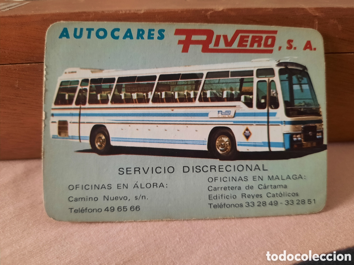 Coleccionismo calendarios: CALENDARIO DE BOLSILLO 1984 AUTOCARES RIVERO S.A. M&Aacute;LAGA