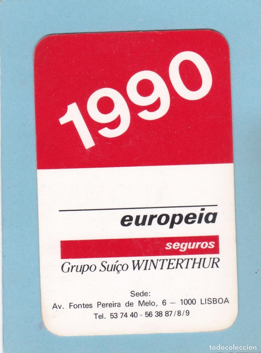Coleccionismo calendarios: CALENDARIO PORTUGAL 1990 - EUROPEIA SEGUROS. GRUPO SUI&Ccedil;O WINTERTHUR