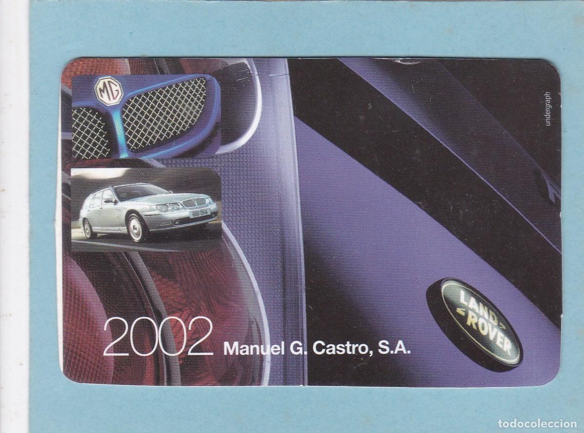 Coleccionismo calendarios: CALENDARIO PORTUGAL 2002 - MANUEL G. CASTRO, S.A. - LAND ROVER - CONCESIONARIO COCHES ROVER Y MG
