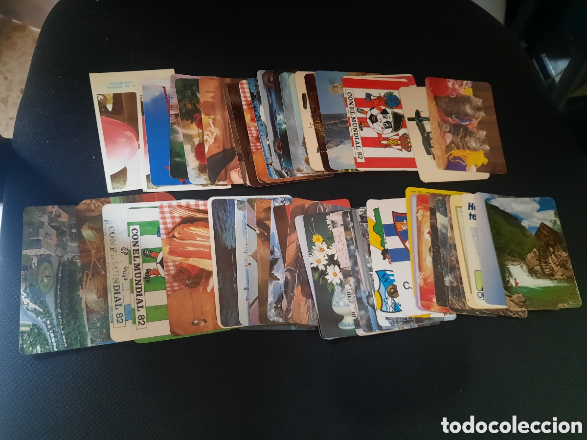 Coleccionismo calendarios: LOTE DE 60 CALENDARIOS DE BOLSILLO PUBLICIDAD DE M&Aacute;LAGA