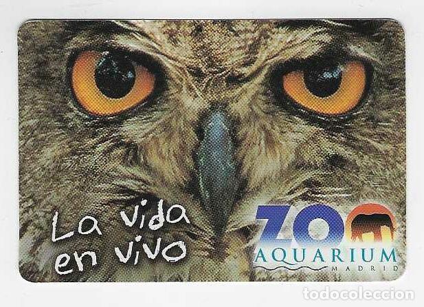 Coleccionismo calendarios: CALENDARIO DE BOLSILLO A&Ntilde;O 2001 FAUNA - ANIMALES - BUHO - ZOO ACUARIUM - MADRID - VER FOTO REVERSO