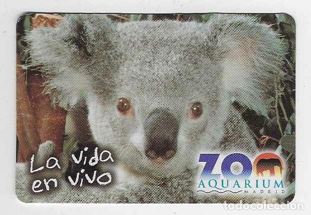 Coleccionismo calendarios: CALENDARIO DE BOLSILLO A&Ntilde;O 2002 FAUNA - ANIMALES - KOALA - ZOO ACUARIUM - MADRID - VER FOTO REVERSO