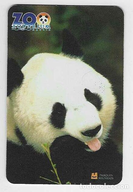 Coleccionismo calendarios: CALENDARIO BOLSILLO A&Ntilde;O 2008 FAUNA - ANIMALES - OSO PANDA- ZOO ACUARIUM - MADRID - VER FOTO REVERSO