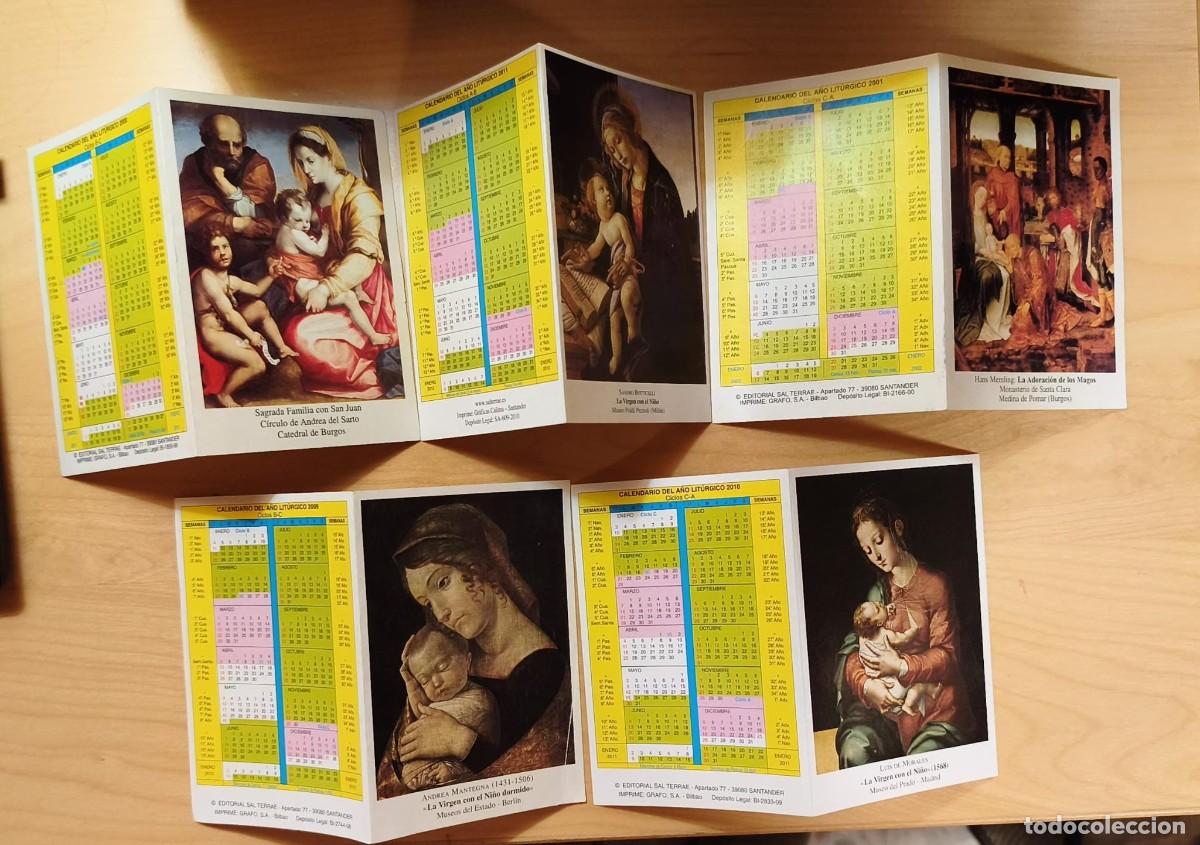 Collectionnisme Calendriers: Ca 64 Lote 5 Calendarios Comunidad PP. Jesuitas y Congregaci&oacute; de la Sang - Lleida
