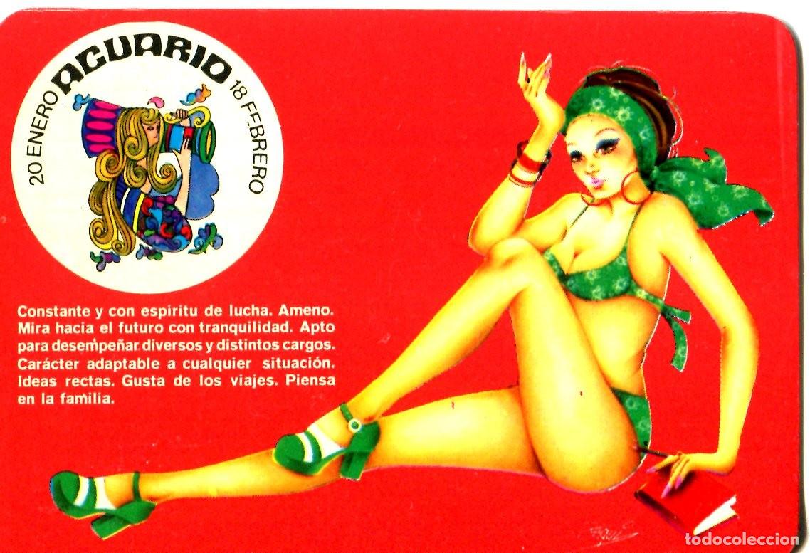 Coleccionismo calendarios: CALENDARIO HOROSCOPO ZODIACO ACUARIO A&Ntilde;O 1976