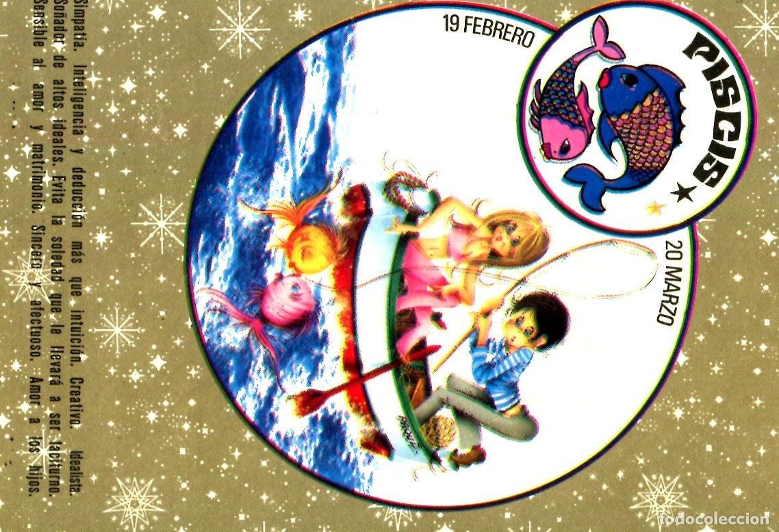 Coleccionismo calendarios: CALENDARIO HOROSCOPO ZODIACO PISCIS A&Ntilde;O 1974
