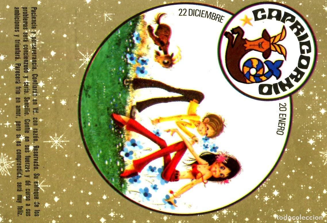 Coleccionismo calendarios: CALENDARIO HOROSCOPO ZODIACO CAPRICORNIO A&Ntilde;O 1974