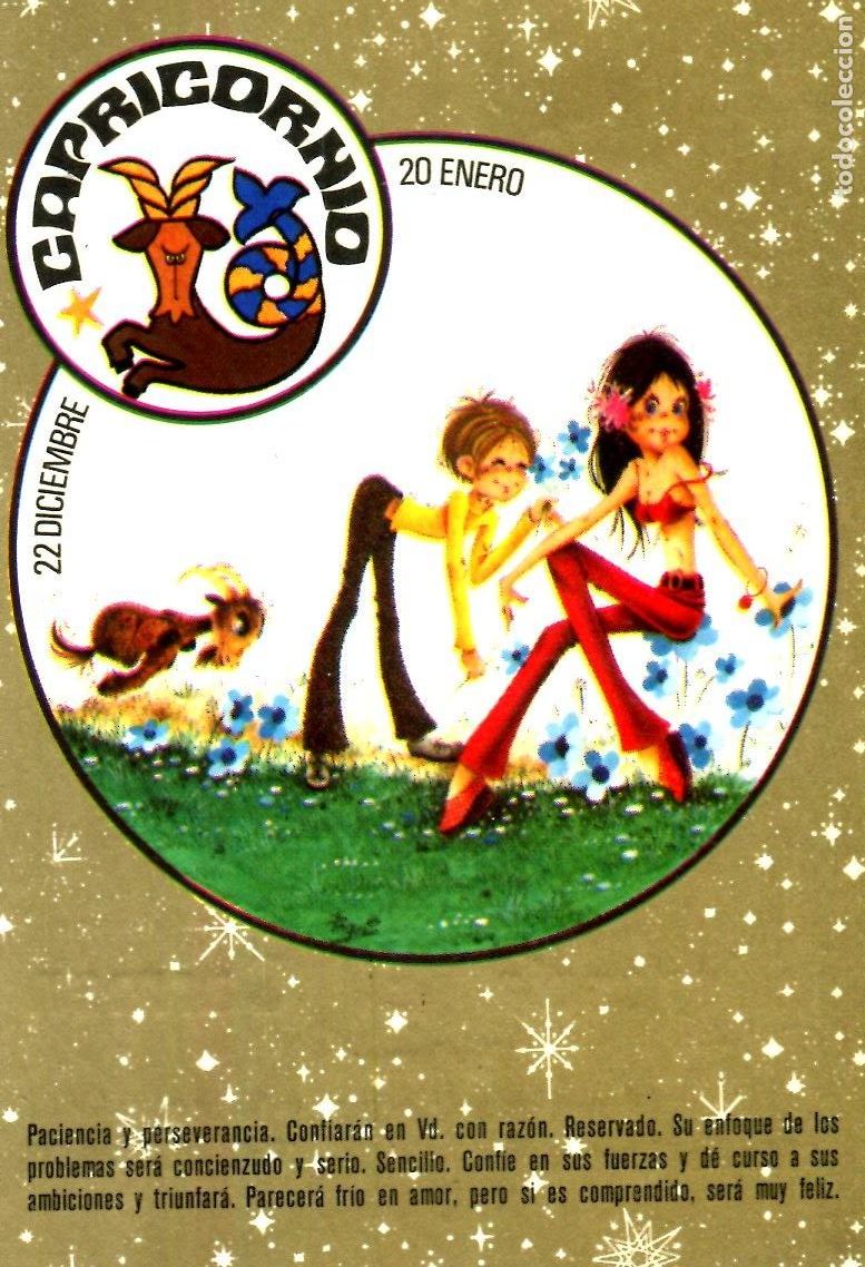 Coleccionismo calendarios: CALENDARIO HOROSCOPO ZODIACO CAPRICORNIO A&Ntilde;O 1974