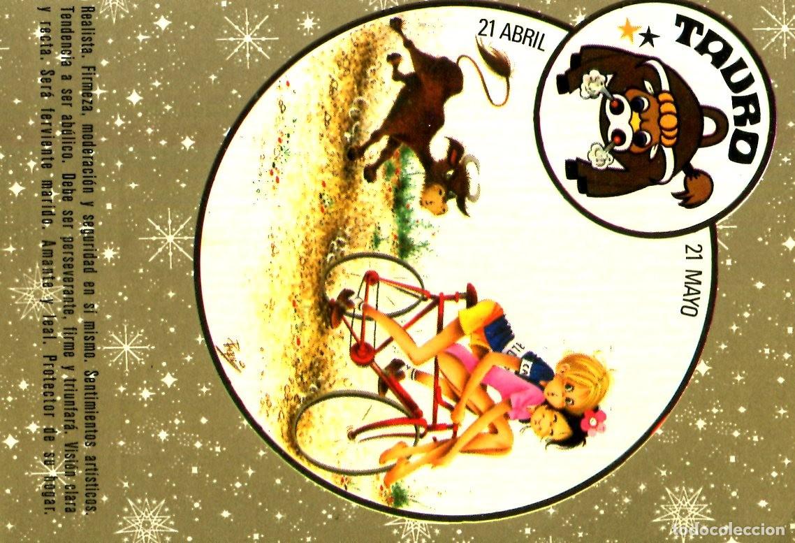 Coleccionismo calendarios: CALENDARIO HOROSCOPO ZODIACO TAURO A&Ntilde;O 1974