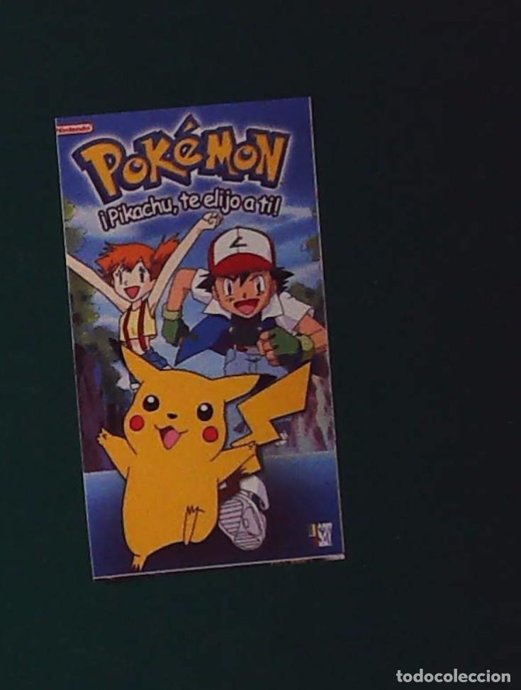 Coleccionismo calendarios: CROMO ADHESIVO PROMOCIONAL VIDEO CLUBS POKEMON ESPA&Ntilde;A PIKACHU SHERIZARD