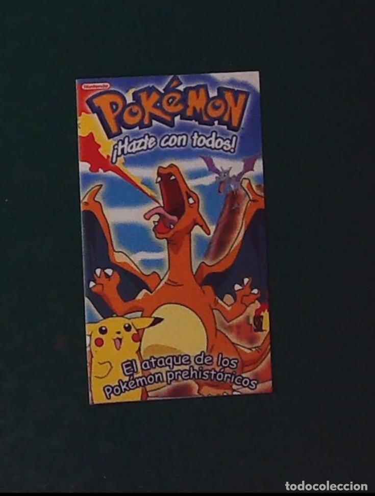 Coleccionismo calendarios: CROMO ADHESIVO PROMOCIONAL VIDEO CLUBS POKEMON ESPA&Ntilde;A PIKACHU SHERIZARD