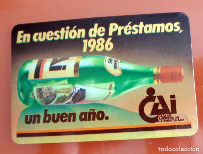 Coleccionismo calendarios: CALENDARIO de BOLSILLO ANTIGUO A&Ntilde;O 1986. PRESTAMOS CAI CAJA AHORROS INMACULADA ZARAGOZA.