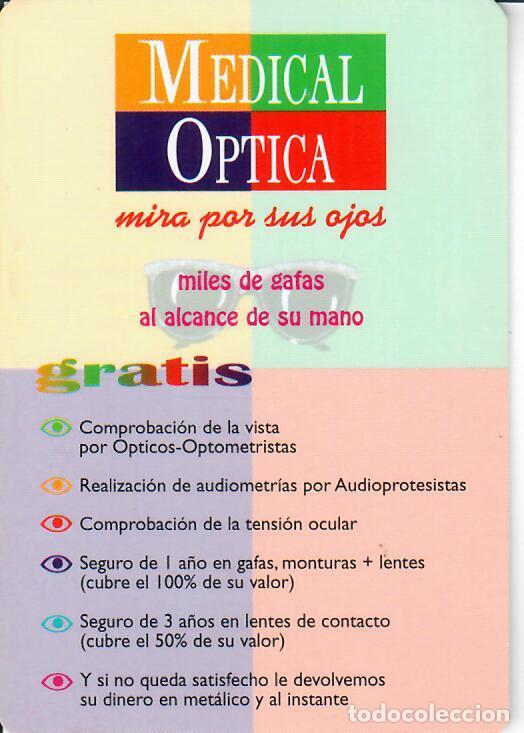 Coleccionismo calendarios: CALENDARIO DE PUBLICIDAD - A&Ntilde;O 2000 - MEDICAL &Oacute;PTICA