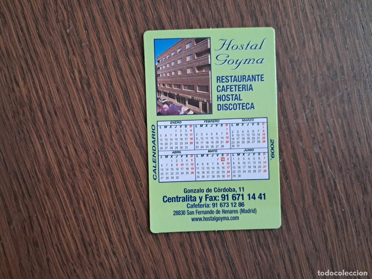 Coleccionismo calendarios: calendario de publicidad, Hostal Goyma, a&ntilde;o 2009.